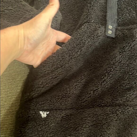 White Mark Black Teddy Jacket - Picture 2 of 4